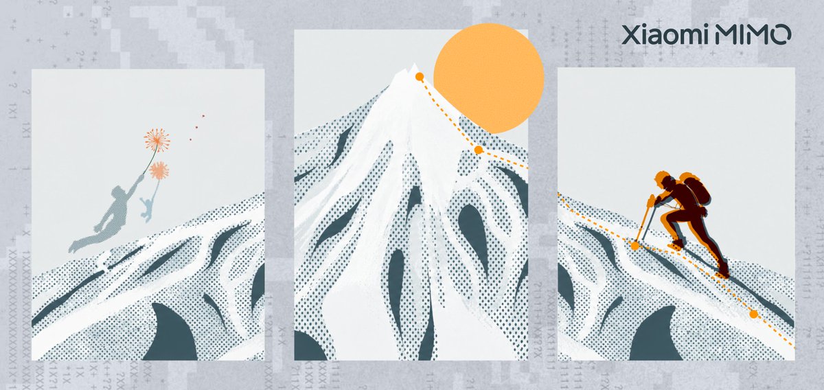Xiaomi MiMo mountain illustration